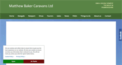 Desktop Screenshot of matthewbakercaravans.co.uk